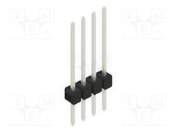 Connector: pin strips; pin header; male; PIN: 4; 2.54mm; THT; 1x4