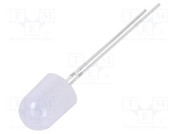 LED; 8mm; white cold; 1120÷1560mcd; 30°; Front: convex; 2.9÷3.4VDC