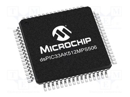 IC: dsPIC microcontroller; 64kB; 64kBSRAM; TQFP64; 3÷3.6VDC; DSPIC