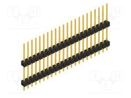 Connector: pin strips; pin header; male; PIN: 22; 2.54mm; THT; 1x22