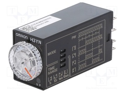 Timer; 0,1s÷10min; 4PDT; 250VAC/3A; Usup: 200÷230VAC; socket; IP40