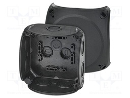 Enclosure: junction box; IP66; with membrane cable glands; black