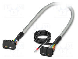 Ribbon cable with IDC connectors; Contacts ph: 2.54mm; 1.8m