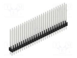 Connector: pin strips; pin header; male; PIN: 54; 1.27mm; THT; 2x27