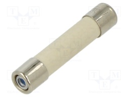 Fuse: fuse; 2A; 450VAC; quick blow; ceramic,cylindrical; brass