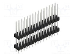 Connector: pin strips; pin header; male; PIN: 30; 2.54mm; THT; 2x15