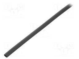 Heat shrink sleeve; glueless; 2: 1; 3.2mm; black; polyolefine