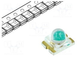 LED; SMD; 1210; green; 710÷2000mcd; 3.2x2.4x2.4mm; 25°; 2.8÷3.6V