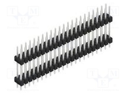 Connector: pin strips; pin header; male; PIN: 44; 2.54mm; THT; 2x22