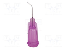 Needle: steel; 0.5"; Size: 30; bent at 45°; Mounting: Luer Lock