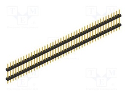 Connector: pin strips; pin header; male; PIN: 43; 2mm; THT; 1x43
