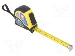 Measuring tape; L: 3m; Width: 16mm; Enclos.mat: ABS,elastolan
