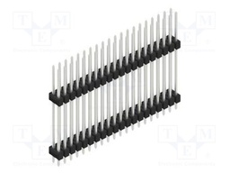 Connector: pin strips; pin header; male; PIN: 40; 2.54mm; THT; 2x20