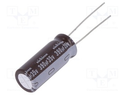 Capacitor: electrolytic; low impedance; THT; 390uF; 35VDC; ±20%