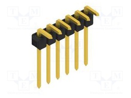 Connector: pin strips; pin header; male; PIN: 6; 2.54mm; THT; 1x6