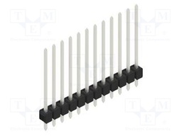 Connector: pin strips; pin header; male; PIN: 12; 2.54mm; THT; 1x12