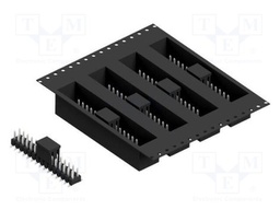 Connector: pin strips; pin header; male; PIN: 30; 2.54mm; SMT; 2x15