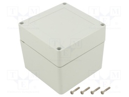 Enclosure: multipurpose; X: 105mm; Y: 105mm; Z: 90mm; ZP; light grey