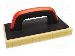 Finishing trowel; with sponge; L: 250mm; W: 130mm; Thk: 30mm