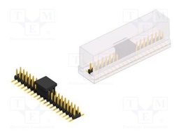 Connector: pin strips; pin header; male; PIN: 38; 2mm; SMT; 2x19
