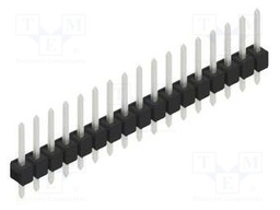 Connector: pin strips; pin header; male; PIN: 17; 2.54mm; THT; 1x17