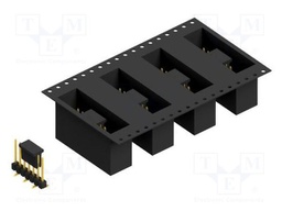 Connector: pin strips; pin header; male; PIN: 7; 2.54mm; SMT; 1x7