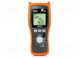 Meter: insulation resistance; LCD; R range: 0÷19.99Ω