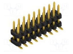Connector: pin strips; pin header; male; PIN: 18; 2mm; SMT; 2x9; 100V