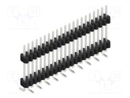 Connector: pin strips; pin header; male; PIN: 21; 1.27mm; SMT; 1x21