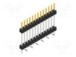 Connector: pin strips; pin header; male; PIN: 13; 2.54mm; SMT; 1x13
