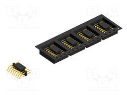 Connector: pin strips; pin header; male; PIN: 16; 2mm; SMT; 2x8; 100V