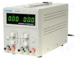 Power supply: laboratory; Channels: 2; 0÷60VDC; 0÷3A; 5VDC; 1A