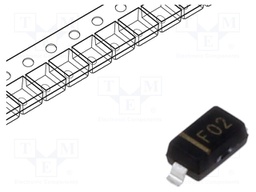 Diode: Schottky rectifying; SMD; 20V; 1A; SOD123; reel,tape