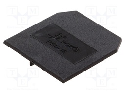 End/partition plate; Application: ZUG-G10; black; Width: 1.5mm