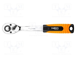Rattle; 1/2"; with switch; 255mm; Teeth: 72