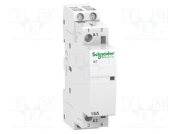 Contactor: 2-pole installation; NO x2; 48VAC; 16A; DIN; ICT; W: 18mm