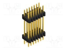 Connector: pin strips; pin header; male; PIN: 14; 1.27mm; THT; 2x7