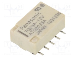 Relay: electromagnetic; Ucoil: 12VDC; 0.5A/125VAC; 1A/30VDC; 1028Ω