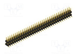 Connector: pin strips; pin header; male; PIN: 72; 2mm; SMT; 2x36