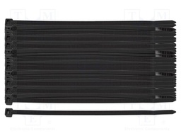 Cable tie; L: 150mm; W: 4.8mm; black; 100pcs; EXTREME
