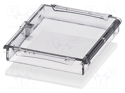 Cover; tiltable; grey; UL94V-0; BC 53,6; polycarbonate; X: 53.6mm