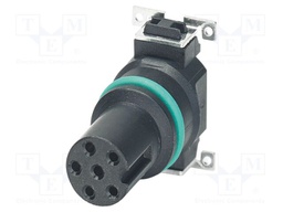 Connector: M8; PIN: 6; 1.5A; 30V; straight; unshielded; Gasket: FKM