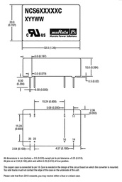 Converter: DC/DC; 6W; Uin: 18÷75V; Uout: 15VDC; Iout: 400mA; DIP; 17g