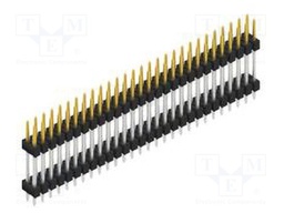 Connector: pin strips; pin header; male; PIN: 56; 2.54mm; THT; 2x28