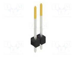 Connector: pin strips; pin header; male; PIN: 2; 2.54mm; THT; 1x2