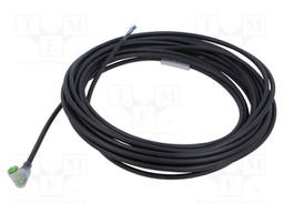 Cable: for sensors/automation; M8; PIN: 3; angled; 10m; plug; 30VDC