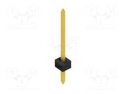 Connector: pin strips; pin header; male; PIN: 1; 2mm; THT; 1x1; 100V