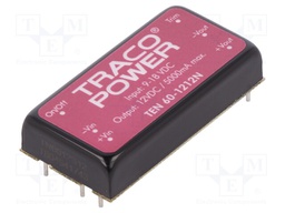 Converter: DC/DC; 60W; Uin: 9÷18V; 12VDC; Iout: 5A; 2"x1"; 250kHz