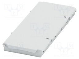 Cover; tiltable; grey; UL94V-0; BC 107,6; polycarbonate; X: 107.6mm