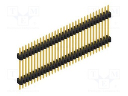 Connector: pin strips; pin header; male; PIN: 31; 1.27mm; THT; 1x31